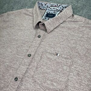 7 Diamonds Shirt Men Extra Large Vision of Love Jacquard 4 Way Stretch Button Up